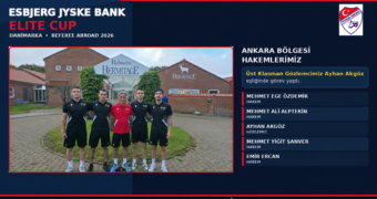 Ankara bölgesi hakemlerimiz Esbjerg Jyske Bank Elite Cup – Danimarka – Referee Abroad 2026 turnuvasında  görev aldı