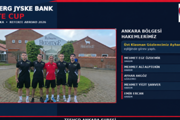Ankara bölgesi hakemlerimiz Esbjerg Jyske Bank Elite Cup – Danimarka – Referee Abroad 2026 turnuvasında  görev aldı